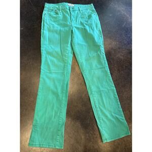 Earl Jean Women's Straight Leg Jeans Size 10 Green 31x29